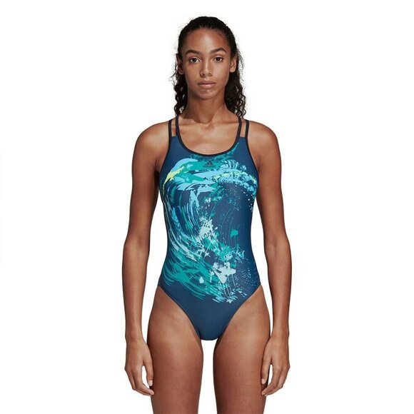 Adidas Fit Suit Parley 1Piece Swimsuit Sport DQ3333 36” NWT - Picture 2 of 8